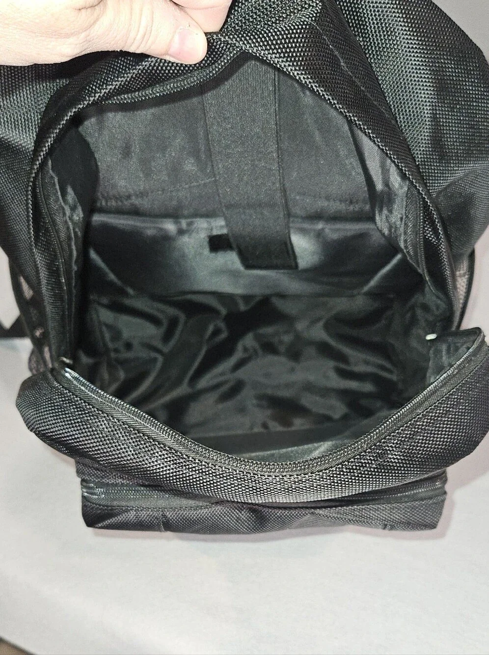 NWOT Von Dutch black 17” canvas backpack with laptop storage